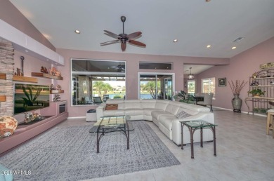 LOCATION LOCATION Perfectly situated on the WATER, Stunning GOLF on Tuscany Falls At Pebble Creek in Arizona - for sale on GolfHomes.com, golf home, golf lot