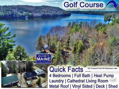 Nickerson Lake Is Big, Clean, Fun. Looking For A Four Season on Houlton Community Golf Club in Maine - for sale on GolfHomes.com, golf home, golf lot