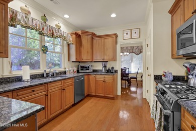 Experience refined living in this beautifully maintained brick on Country Club of Landfall in North Carolina - for sale on GolfHomes.com, golf home, golf lot