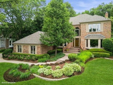 This EXQUISITE all-brick home is nestled on Signature Hole #3 of on Royal Fox Country Club in Illinois - for sale on GolfHomes.com, golf home, golf lot