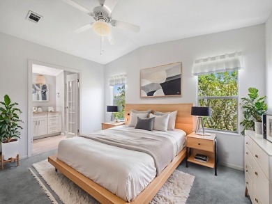 This 2004 2-bed, 2-bath split-plan home is nestled on a quiet on Barefoot Bay Golf Course in Florida - for sale on GolfHomes.com, golf home, golf lot