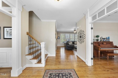 HERITAGE! Step through the double front doors to the foyer on Heritage Golf Club in North Carolina - for sale on GolfHomes.com, golf home, golf lot