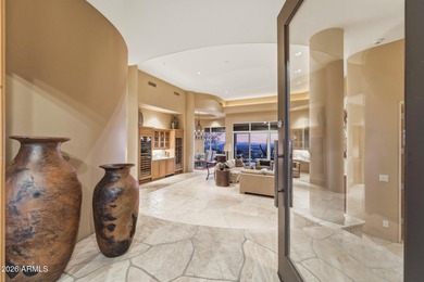 Enjoy elevated panoramic desert, sunset, mountain and city views on Desert Mountain Golf Club - Renegade Course in Arizona - for sale on GolfHomes.com, golf home, golf lot