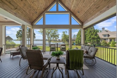 Experience panoramic views of Lake Oconee from this stunning on The Golf Club at Cuscowilla in Georgia - for sale on GolfHomes.com, golf home, golf lot