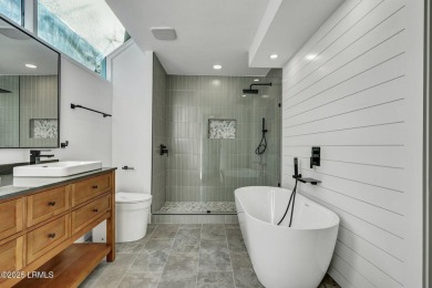 Fully renovated in 2025, this stunning Bridgeport home in gated on Shipyard Golf Club in South Carolina - for sale on GolfHomes.com, golf home, golf lot