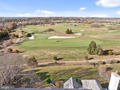 Stunning stone colonial with unobstructed views overlooking on Applebrook Golf Club in Pennsylvania - for sale on GolfHomes.com, golf home, golf lot