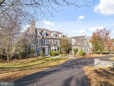 Stunning stone colonial with unobstructed views overlooking on Applebrook Golf Club in Pennsylvania - for sale on GolfHomes.com, golf home, golf lot