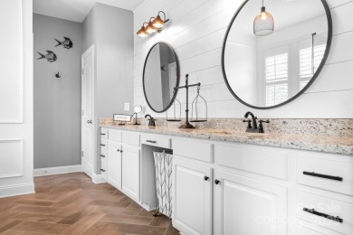This exquisite home offers a unique blend of warm living spaces on Skybrook Golf Club in North Carolina - for sale on GolfHomes.com, golf home, golf lot