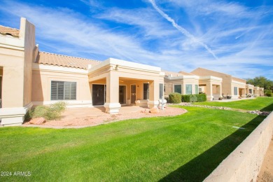 Enjoy the beautiful golf-course views from the oversized patio on Westbrook Village / Vista Golf Course in Arizona - for sale on GolfHomes.com, golf home, golf lot