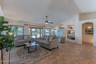 Open concept floor plan feels spacious & bright! NEWER ROOF on Tuscany Falls At Pebble Creek in Arizona - for sale on GolfHomes.com, golf home, golf lot