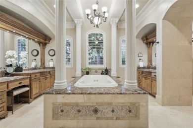 Exceptional custom-designed home with a stunning stone and brick on Sky Creek Ranch Golf Club in Texas - for sale on GolfHomes.com, golf home, golf lot