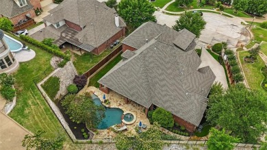Exceptional custom-designed home with a stunning stone and brick on Sky Creek Ranch Golf Club in Texas - for sale on GolfHomes.com, golf home, golf lot