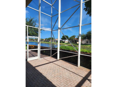 This unique lake-lateral home offers serene water views from the on Aberdeen Golf and Country Club in Florida - for sale on GolfHomes.com, golf home, golf lot