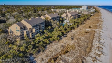 Only ocean front Captains Walk villa on the market w/ on Palmetto Dunes Golf Course and Resort in South Carolina - for sale on GolfHomes.com, golf home, golf lot