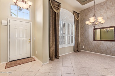 Start your new chapter in this stunning single-story home in on Arizona Traditions Golf Club in Arizona - for sale on GolfHomes.com, golf home, golf lot