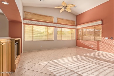 Start your new chapter in this stunning single-story home in on Arizona Traditions Golf Club in Arizona - for sale on GolfHomes.com, golf home, golf lot