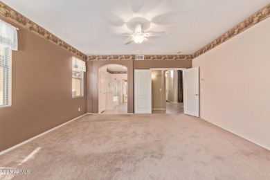 Start your new chapter in this stunning single-story home in on Arizona Traditions Golf Club in Arizona - for sale on GolfHomes.com, golf home, golf lot