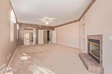 Start your new chapter in this stunning single-story home in on Arizona Traditions Golf Club in Arizona - for sale on GolfHomes.com, golf home, golf lot