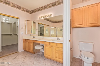 Start your new chapter in this stunning single-story home in on Arizona Traditions Golf Club in Arizona - for sale on GolfHomes.com, golf home, golf lot