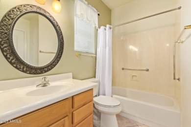 Start your new chapter in this stunning single-story home in on Arizona Traditions Golf Club in Arizona - for sale on GolfHomes.com, golf home, golf lot