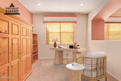 Start your new chapter in this stunning single-story home in on Arizona Traditions Golf Club in Arizona - for sale on GolfHomes.com, golf home, golf lot