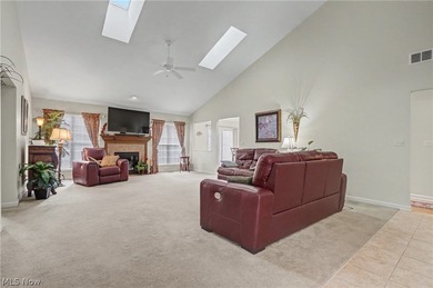 Gorgeous one-owner, 2-bed/2-bath/1-office Ranch overlooking 18th on Ohio Prestwick Country Club in Ohio - for sale on GolfHomes.com, golf home, golf lot