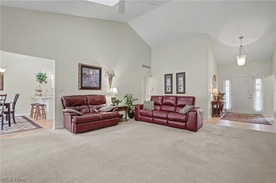 Gorgeous one-owner, 2-bed/2-bath/1-office Ranch overlooking 18th on Ohio Prestwick Country Club in Ohio - for sale on GolfHomes.com, golf home, golf lot