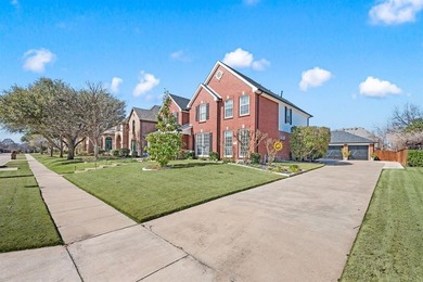 Distinguished Colonial-style Drees custom residence located on Trophy Club of Dallas in Texas - for sale on GolfHomes.com, golf home, golf lot