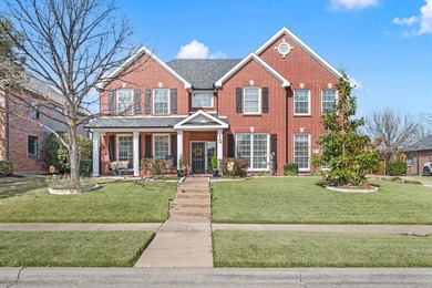 Distinguished Colonial-style Drees custom residence located on Trophy Club of Dallas in Texas - for sale on GolfHomes.com, golf home, golf lot