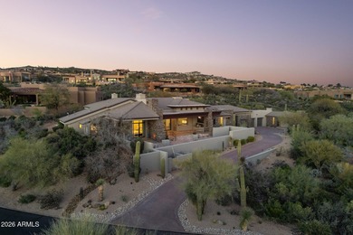 Framed by sweeping views of Pinnacle Peak and city lights, this on Desert Mountain Golf Club - Renegade Course in Arizona - for sale on GolfHomes.com, golf home, golf lot