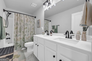 Welcome home to this beautifully upgraded 5BR/3.5BA Bedford plan on Chimney Oaks Golf Club in Georgia - for sale on GolfHomes.com, golf home, golf lot