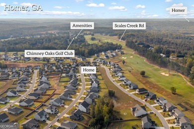 Welcome home to this beautifully upgraded 5BR/3.5BA Bedford plan on Chimney Oaks Golf Club in Georgia - for sale on GolfHomes.com, golf home, golf lot