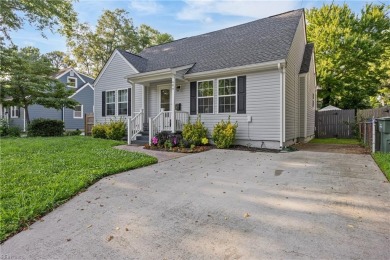 This charming Cape Cod features luxury vinyl plank flooring in on Oceanview Golf Course in Virginia - for sale on GolfHomes.com, golf home, golf lot