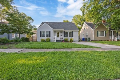 This charming Cape Cod features luxury vinyl plank flooring in on Oceanview Golf Course in Virginia - for sale on GolfHomes.com, golf home, golf lot