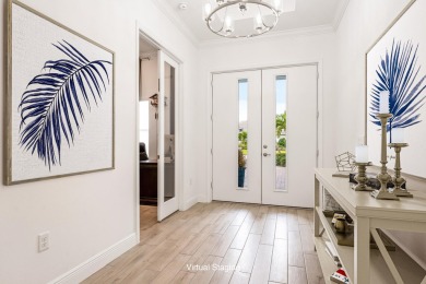 Sleek, smart, and solar-powered--this lavishly upgraded custom on Bent Pine Golf Club in Florida - for sale on GolfHomes.com, golf home, golf lot