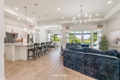 Sleek, smart, and solar-powered--this lavishly upgraded custom on Bent Pine Golf Club in Florida - for sale on GolfHomes.com, golf home, golf lot