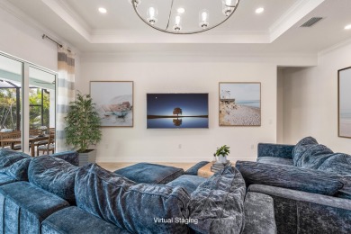 Sleek, smart, and solar-powered--this lavishly upgraded custom on Bent Pine Golf Club in Florida - for sale on GolfHomes.com, golf home, golf lot