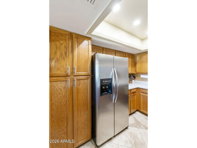 Welcome to this nicely furnished patio home in the popular 55+ on Fountain of the Sun Country Club in Arizona - for sale on GolfHomes.com, golf home, golf lot