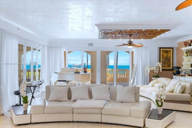 Live the Fisher Island lifestyle in this stunning 2 story beach on Fisher Island Club in Florida - for sale on GolfHomes.com, golf home, golf lot