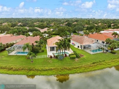 Amazing lake views from your private pool area! Beautifully on Mayacoo Lakes Country Club in Florida - for sale on GolfHomes.com, golf home, golf lot