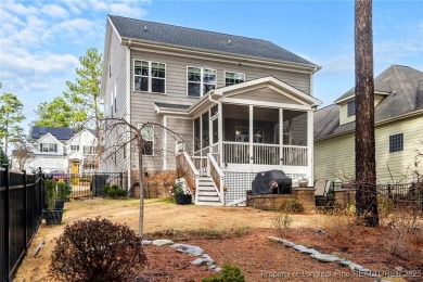 This stunning three-story, four-bedroom, 2.5-bath home in the on Anderson Creek Golf Club in North Carolina - for sale on GolfHomes.com, golf home, golf lot