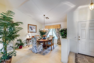 Discover the perfect retirement retreat in this 2 bed / 2 bath on Tuscany Falls At Pebble Creek in Arizona - for sale on GolfHomes.com, golf home, golf lot