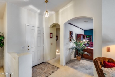 Discover the perfect retirement retreat in this 2 bed / 2 bath on Tuscany Falls At Pebble Creek in Arizona - for sale on GolfHomes.com, golf home, golf lot
