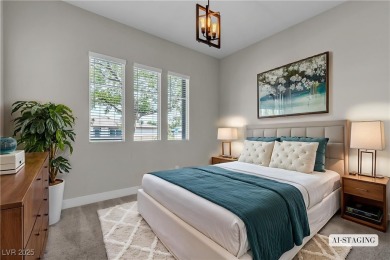 This charming one-story home sits on the golf course with views on Mountain Falls Golf Course in Nevada - for sale on GolfHomes.com, golf home, golf lot