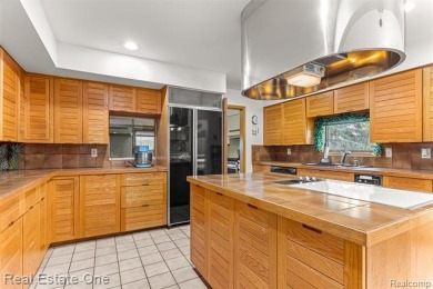 Experience refined contemporary living in this exquisite on Riverview Highlands Golf Club  in Michigan - for sale on GolfHomes.com, golf home, golf lot