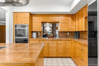 Experience refined contemporary living in this exquisite on Riverview Highlands Golf Club  in Michigan - for sale on GolfHomes.com, golf home, golf lot