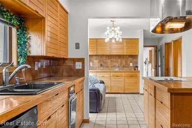 Experience refined contemporary living in this exquisite on Riverview Highlands Golf Club  in Michigan - for sale on GolfHomes.com, golf home, golf lot