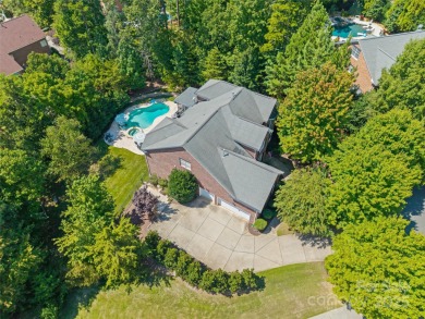 Gorgeous backyard with Saltwater POOL & Spa! Brick home on a on Tega Cay Golf Club in South Carolina - for sale on GolfHomes.com, golf home, golf lot
