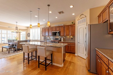 BEAUTIFUL TEE TO GREEN GOLF COURSE VIEW of TFE #4. Backyard has on Tuscany Falls At Pebble Creek in Arizona - for sale on GolfHomes.com, golf home, golf lot