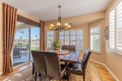 BEAUTIFUL TEE TO GREEN GOLF COURSE VIEW of TFE #4. Backyard has on Tuscany Falls At Pebble Creek in Arizona - for sale on GolfHomes.com, golf home, golf lot